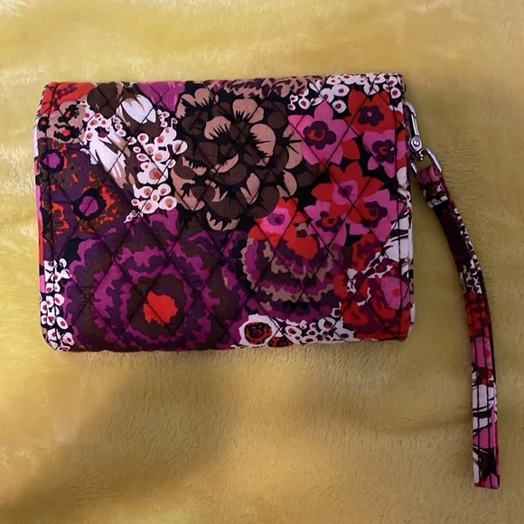 Vera Bradley Floral Wristlet - Red, Purple, White - Picture 2 of 6